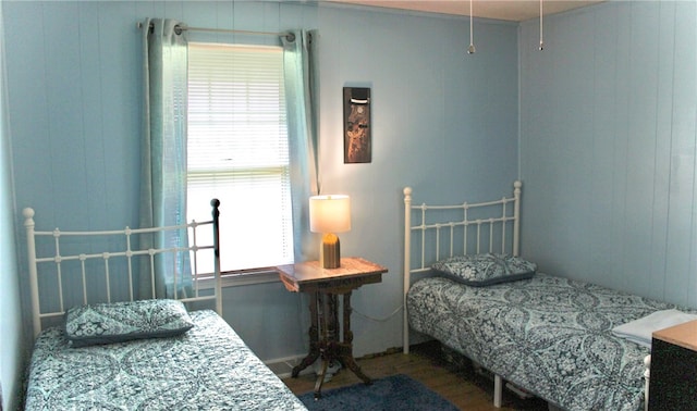 bedroom featuring hardwood / wood-style flooring