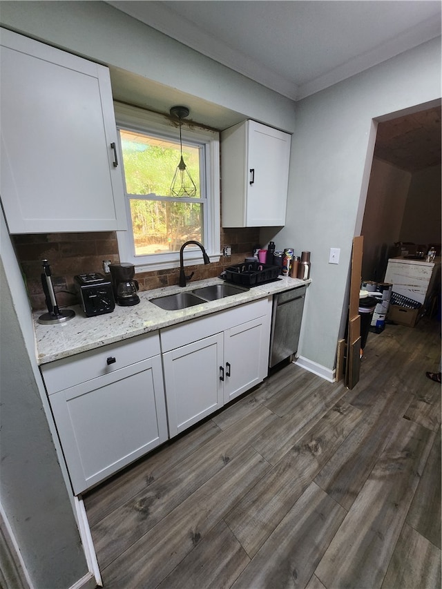 kitchen featuring white cabinets