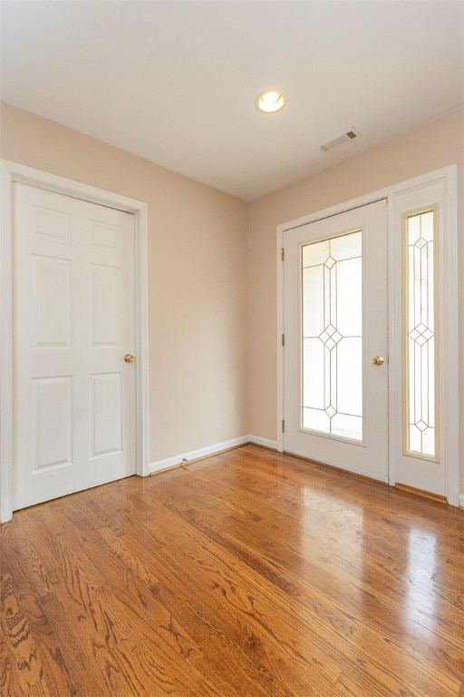 interior space featuring hardwood / wood-style floors