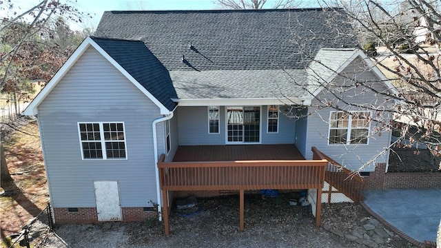 view of back of property