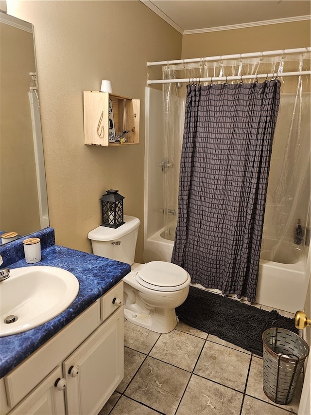 bathroom with toilet, shower / bath combination with curtain, and tile walls