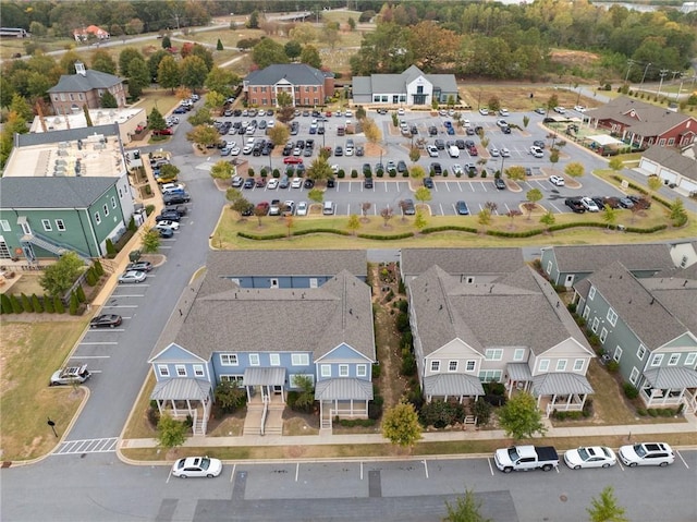 bird's eye view with a residential view
