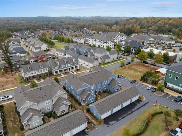 drone / aerial view featuring a residential view