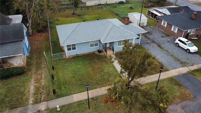 birds eye view of property