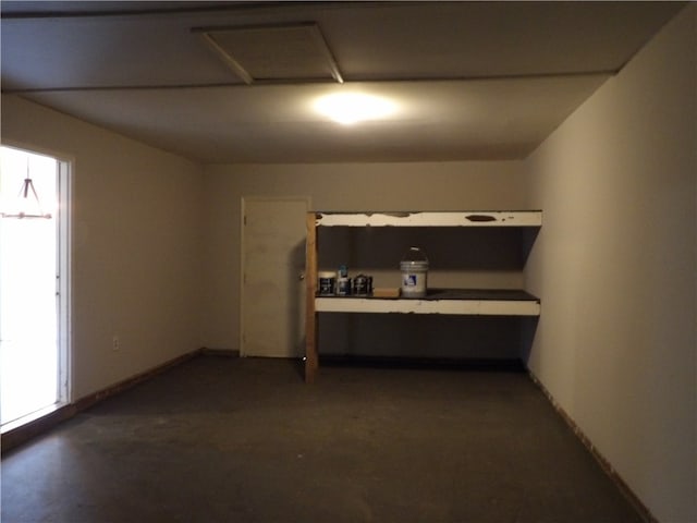 view of basement