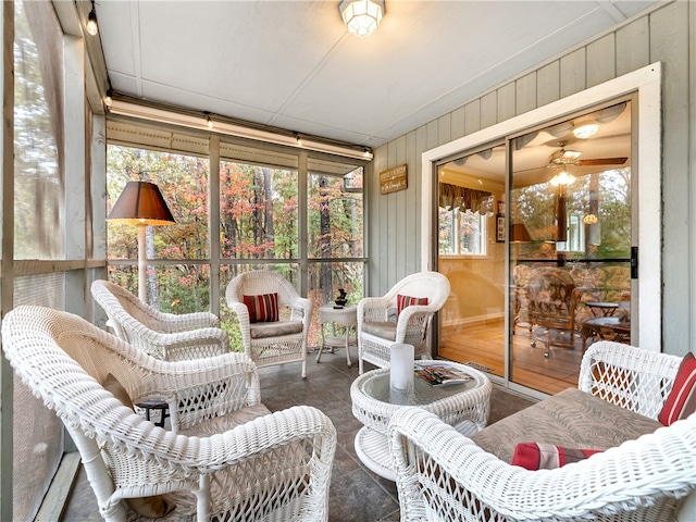 view of sunroom / solarium