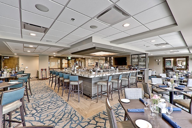 view of dining area