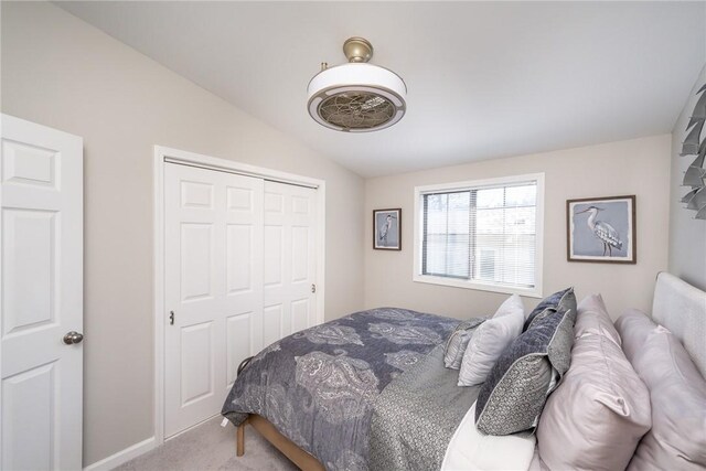 1230 Melton Rd Unit 31, West Union, SC 29696 - carpeted bedroom featuring a closet and lofted ceiling