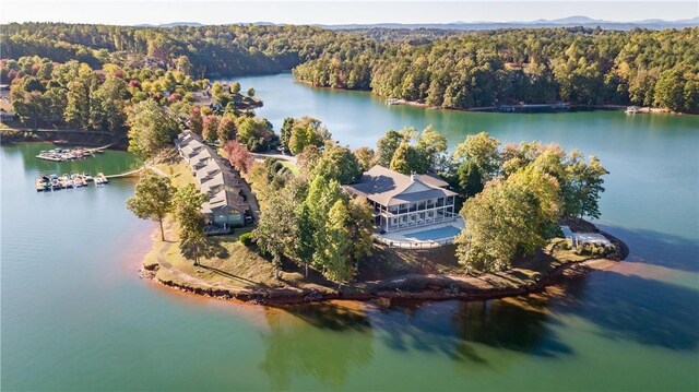 1230 Melton Rd Unit 31, West Union, SC 29696 - view of subject property with a heavily wooded area and a large body of water