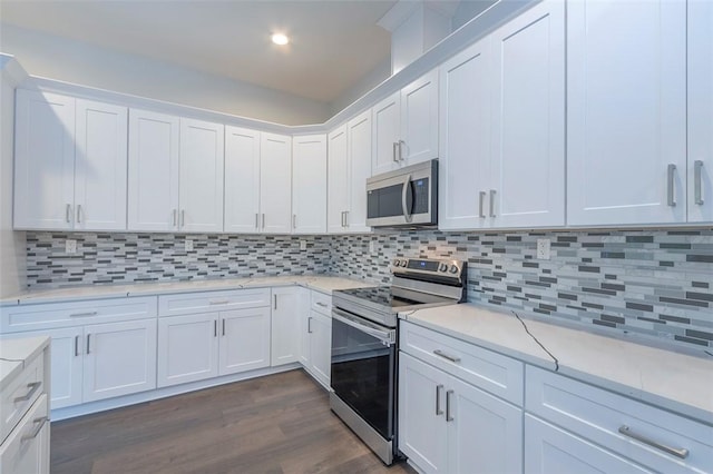 101 Tall Ship Dr, Anderson, SC 29625 - kitchen with light countertops, appliances with stainless steel finishes, and white cabinetry