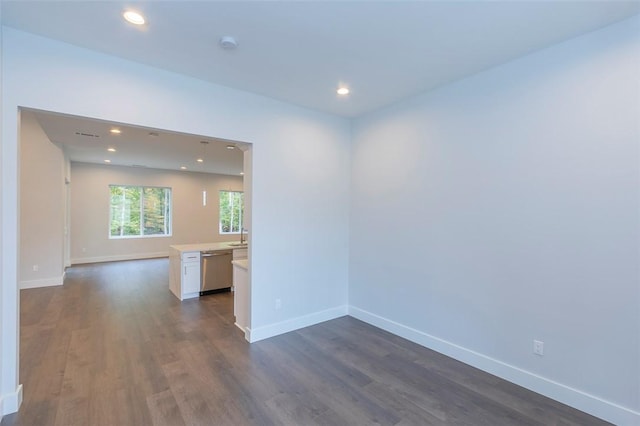 101 Tall Ship Dr, Anderson, SC 29625 - empty room with recessed lighting, baseboards, and dark wood finished floors