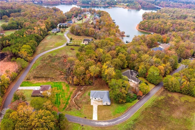 101 Tall Ship Dr, Anderson, SC 29625 - drone / aerial view featuring a water view and a view of trees