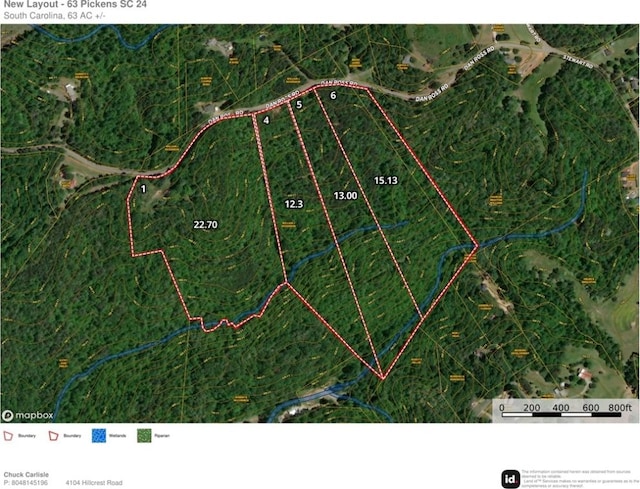 LOT6 Dan Ross Rd, Six Mile SC, 29682 land for sale