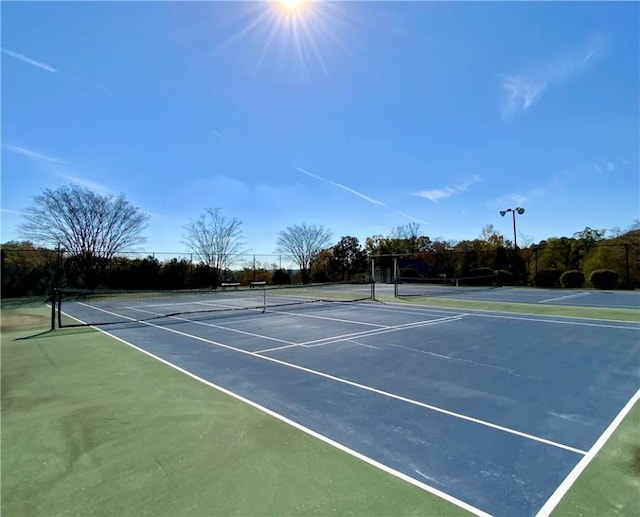 view of tennis court