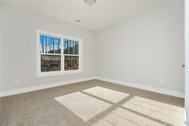 view of carpeted empty room