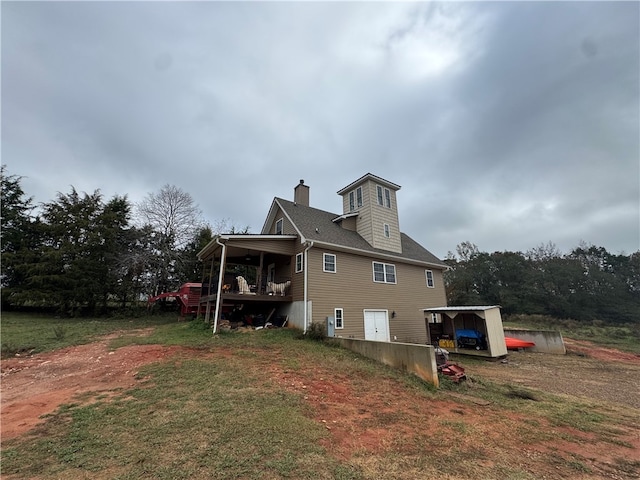 view of rear view of property