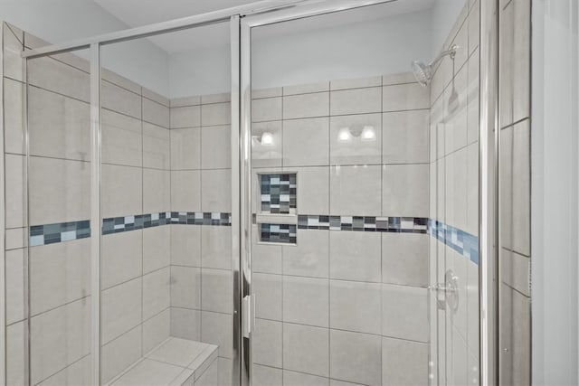 bathroom with walk in shower