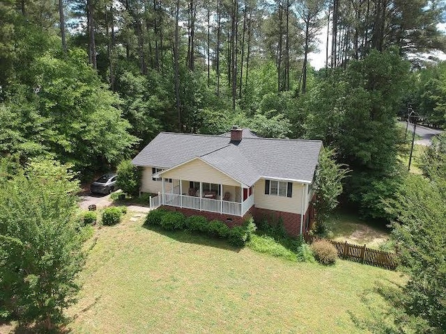 birds eye view of property