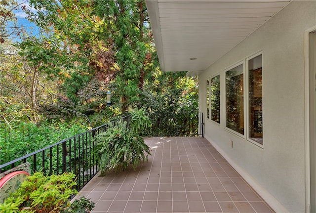 view of patio / terrace featuring a balcony