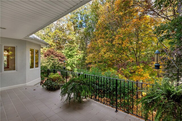 view of balcony