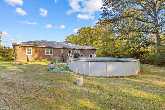 exterior space featuring a yard