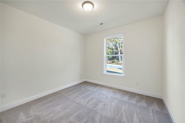 view of carpeted empty room