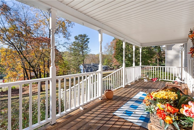 view of wooden terrace