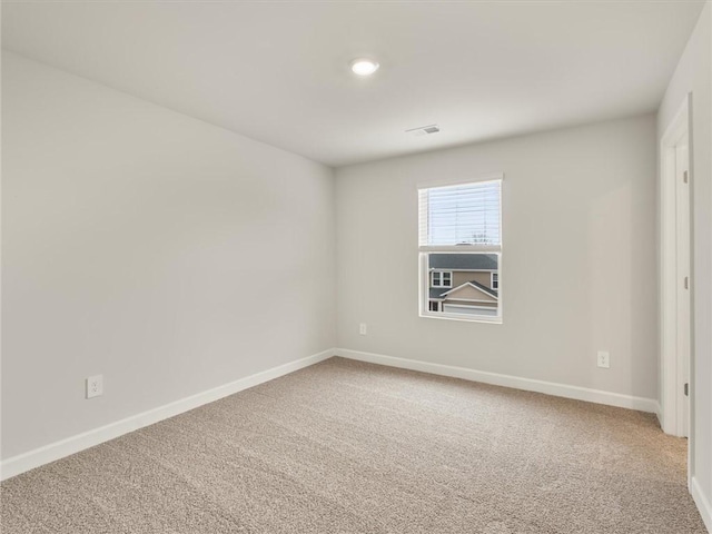 view of carpeted empty room