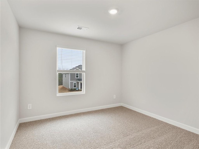 view of carpeted empty room