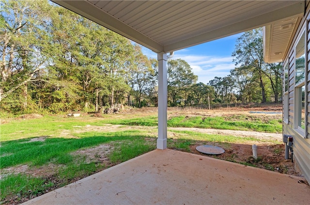 view of yard with a patio