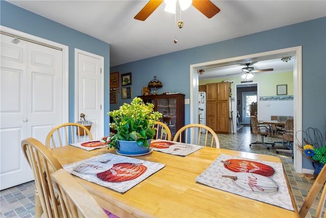 view of dining area