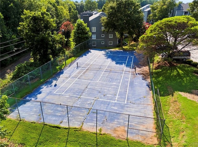 view of tennis court