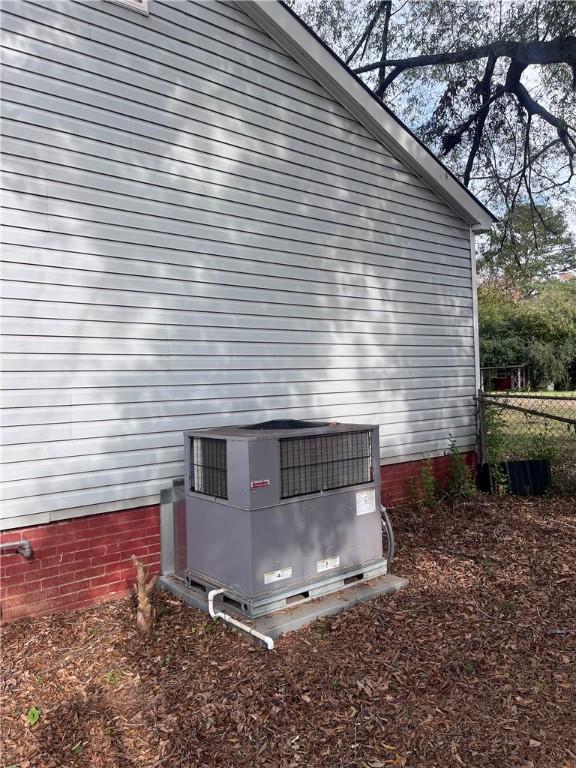 exterior details featuring central air condition unit