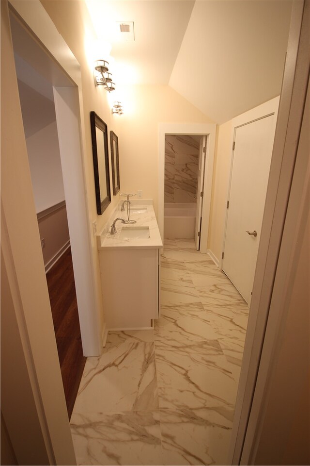 interior space with decorative backsplash