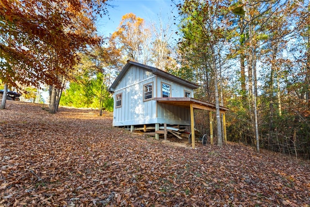 view of rear view of property