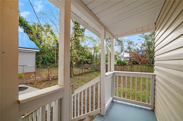 exterior space featuring covered porch