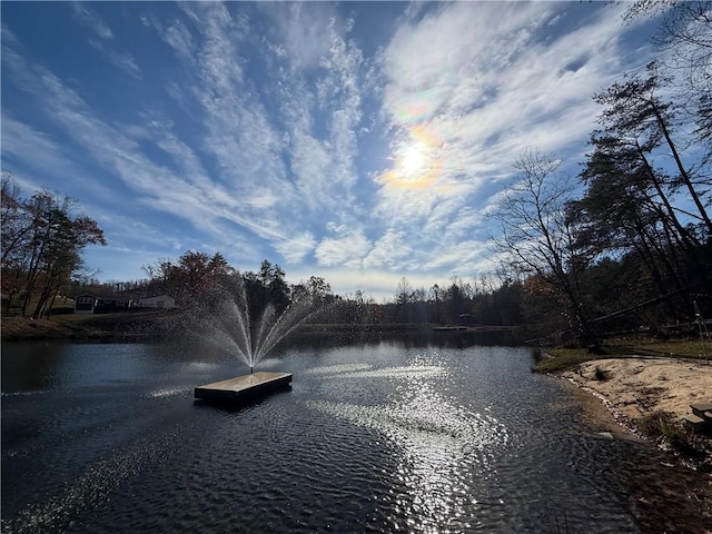 view of water feature