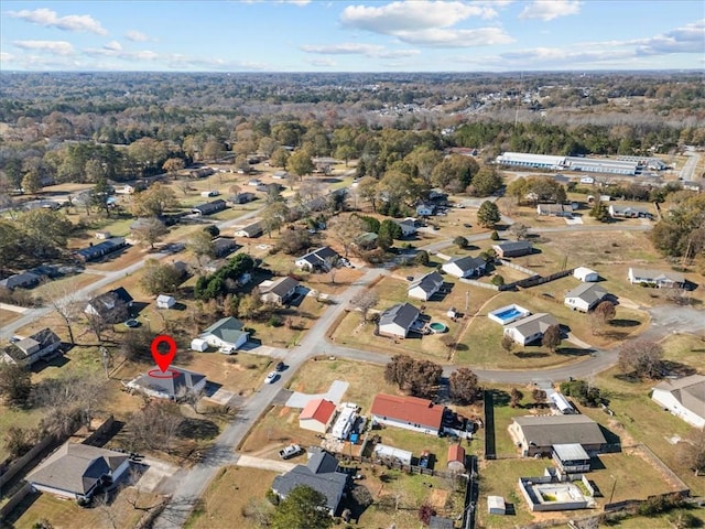 birds eye view of property