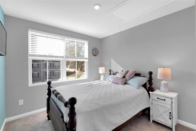 120 Sligh Way, Easley, SC 29642 - bedroom with attic access and light colored carpet