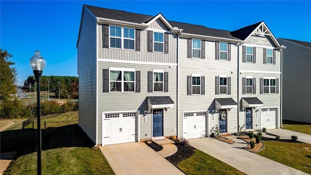 120 Sligh Way, Easley, SC 29642 - view of property with a garage, concrete driveway, and a front yard