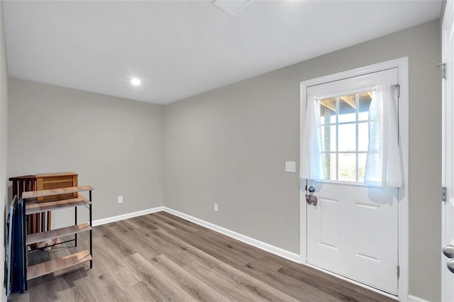120 Sligh Way, Easley, SC 29642 - foyer featuring wood finished floors and recessed lighting