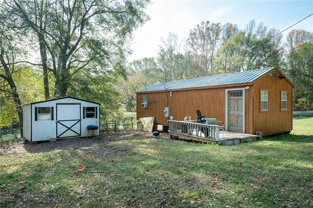 1401 Lebanon Rd, Pendleton, SC 29670 - view of grassy yard with a deck