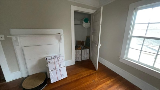 interior details with hardwood / wood-style floors