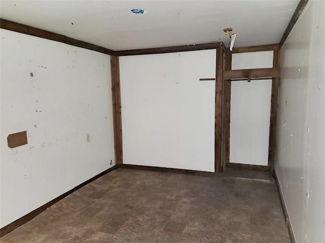409 Simpson St, Westminster, SC 29693 - spare room with concrete flooring and baseboards