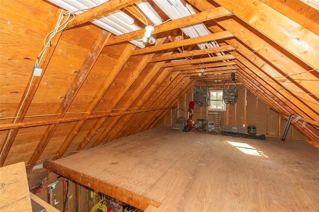 view of attic