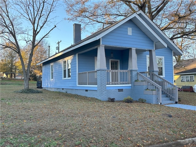 bungalow-style house with a porch