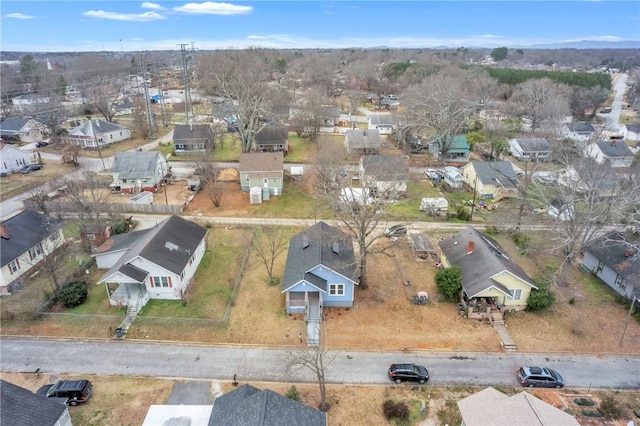 bird's eye view featuring a residential view