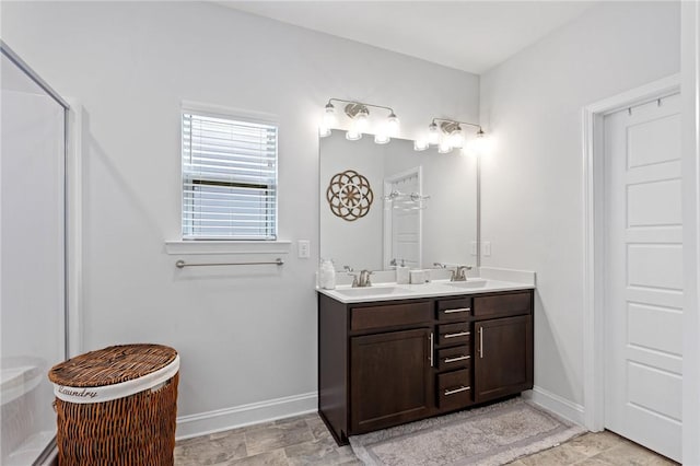 bathroom featuring vanity