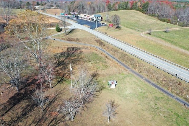 bird's eye view featuring a rural view