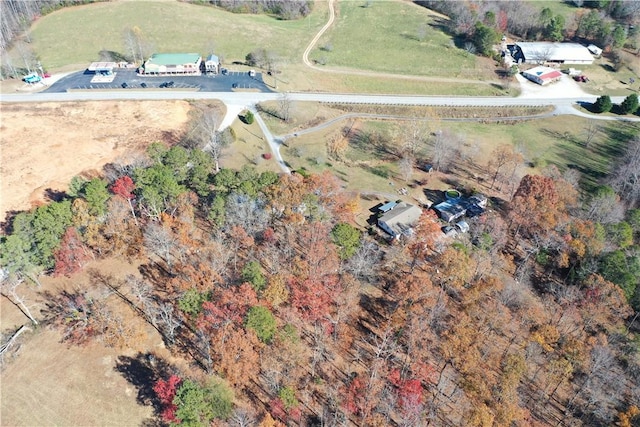 drone / aerial view featuring a rural view